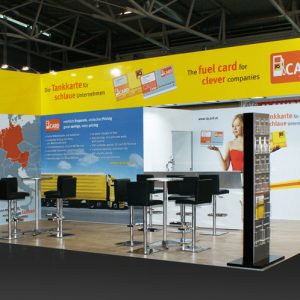 Messestand für IQ Tankstelle