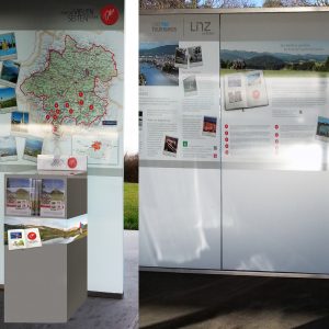 Display für Oberösterreich Tourismus Information